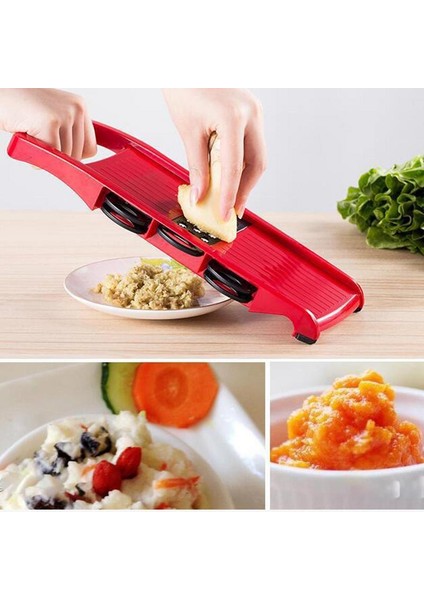 Gıda Parçalayıcı Mandoline Dilimleyici Çok Fonksiyonlu Sebze Dilimleyici Kesici El Koruması Rende Saklama Kabı ile Mutfak Aksesuarı (Yurt Dışından) modelleri