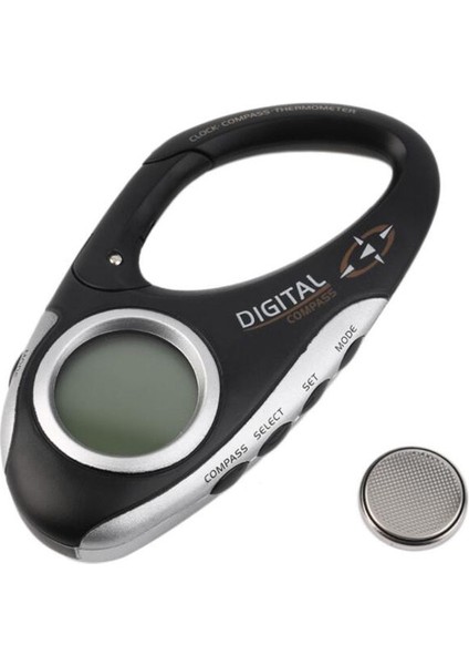 Pusula LCD Dijital Elektronik Pusula Altimetre Saat Termometre Hava Durumu Tahmini Çanta Paketi Açık Tırmanma Için Karabina Klip (Yurt Dışından) fırsatları
