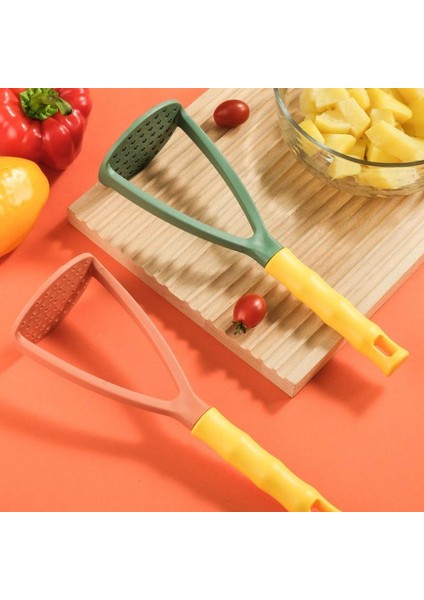 Turuncu Uzun Saplı Basın Patates Ezici Sebze Ricer Patates Püresi Aracı Çocuk Meyve Çamur Baskı Manuel Preslenmiş Patates Kitchengadget (Yurt Dışından) indirimleri