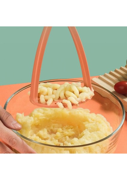 Sarı Uzun Saplı Basın Patates Ezici Sebze Ricer Patates Püresi Aracı Çocuk Meyve Çamur Baskı Manuel Preslenmiş Patates Kitchengadget (Yurt Dışından) fırsatları