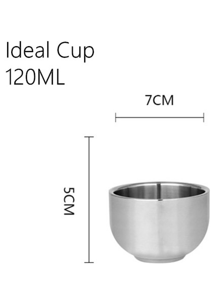 Ideal Fincan 120ML 350-500ML 350ML/500ML Paslanmaz Çelik Çift Duvar Bira Kupa Gümüş Kahve Fincanı Taşınabilir Seyahat Ofis Su Bardakları Drinkware Tumbler (Yurt Dışından)