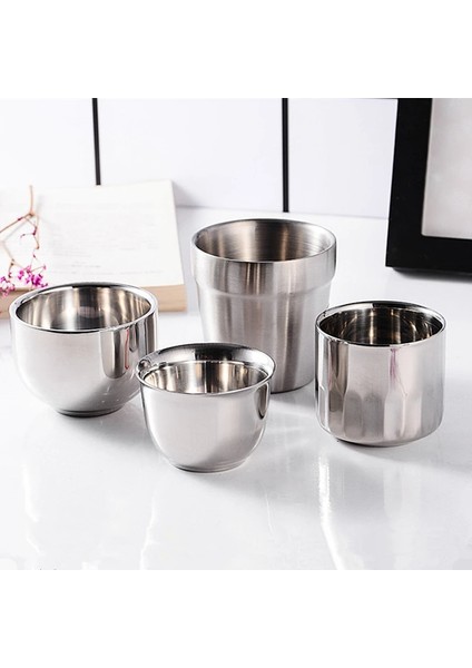 Ideal Fincan 120ML 350-500ML 350ML/500ML Paslanmaz Çelik Çift Duvar Bira Kupa Gümüş Kahve Fincanı Taşınabilir Seyahat Ofis Su Bardakları Drinkware Tumbler (Yurt Dışından) fırsatları