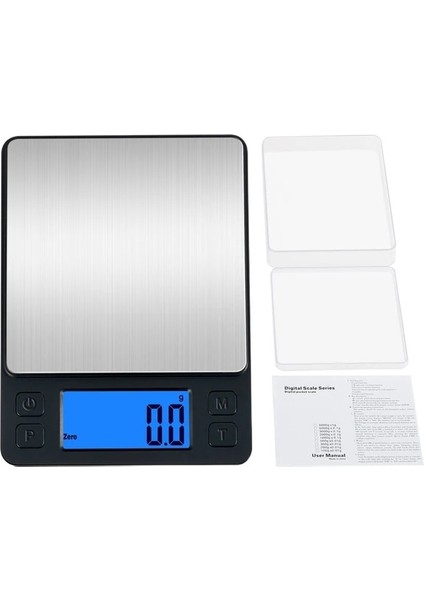 Siyah 1 LCD Ekran Kahve Terazisi Yüksek Hassasiyetli Mutfak Terazisi Şarj Edilebilir Çok Fonksiyonlu 3 kg Aralığı Elektronik Tartı Ev Gereçleri (Yurt Dışından)