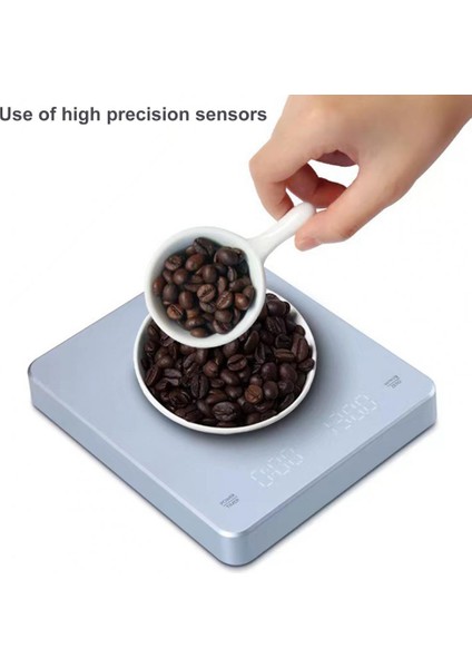 Siyah 1 LCD Ekran Kahve Terazisi Yüksek Hassasiyetli Mutfak Terazisi Şarj Edilebilir Çok Fonksiyonlu 3 kg Aralığı Elektronik Tartı Ev Gereçleri (Yurt Dışından) fiyatları