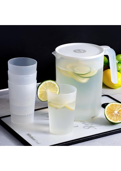 Siyah L 2000/2500ML Su Isıtıcısı Ölçeği Isı Direnci Büyük Kapasiteli Içecek Sürahisi Yuvarlak Çıkışlı Sızdırmaz Kolu Meyve Suyu Isıtıcısı (Yurt Dışından)
