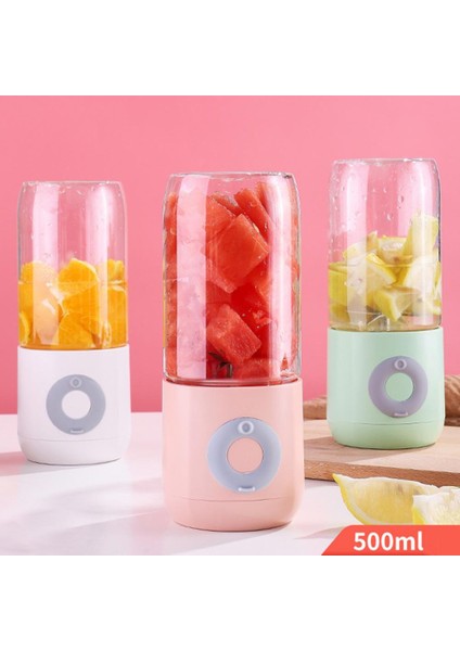 Pembe Mini Taşınabilir Sıkacağı USB Şarj Edilebilir Elektrikli Portakal Sıkacağı Milkshake Meyve El Smoothie Blender Kablosuz Meyve Suyu Sıkacağı (Yurt Dışından)