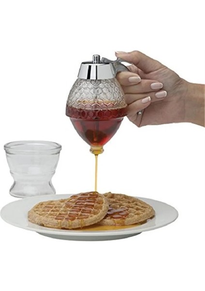 230ML 230ML Bal Suyu Şurubu Fincan Arı Damla Dağıtıcı Su Isıtıcısı Bal Kavanoz Konteyner Saklama Kabı Standı Tutucu Sıkma Tankı Şişe Bal Kavanoz Kitc (Yurt Dışından)