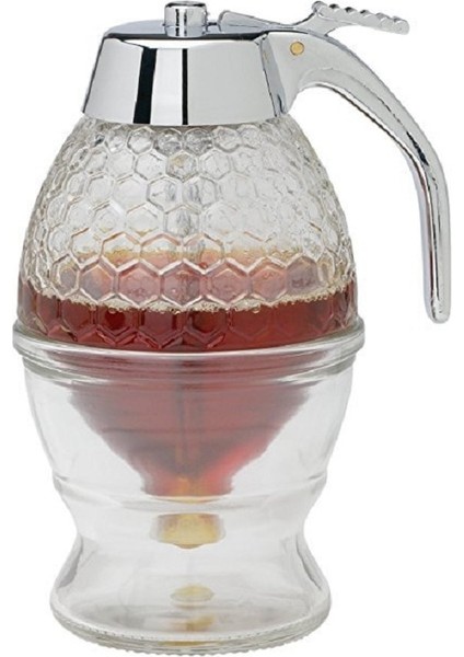 230ML 230ML Bal Suyu Şurubu Fincan Arı Damla Dağıtıcı Su Isıtıcısı Bal Kavanoz Konteyner Saklama Kabı Standı Tutucu Sıkma Tankı Şişe Bal Kavanoz Kitc (Yurt Dışından)