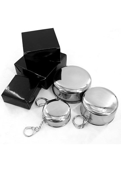 75 ml Paslanmaz Çelik Katlanır Bardak Taşınabilir Açık Seyahat Kamp Teleskopik Bardak Açık Katlanabilir Drinkware 75 ML/150 ML/250 ml (Yurt Dışından) modelleri