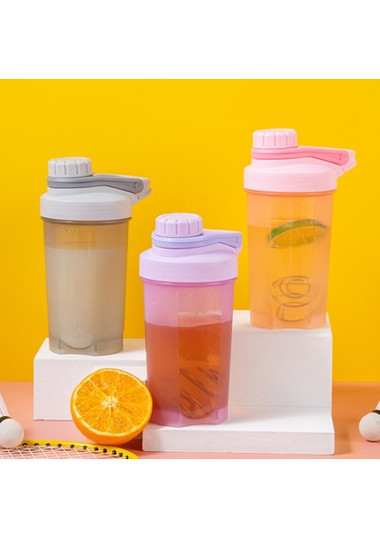 Turuncu 600 ml 500/600 ml Blender Shaker Şişe Ölçekli Protein Sallar Sızdırmaz Toz Egzersiz Spor Salonu Spor Karıştırma Bardak Su Şişesi (Yurt Dışından) fırsatları