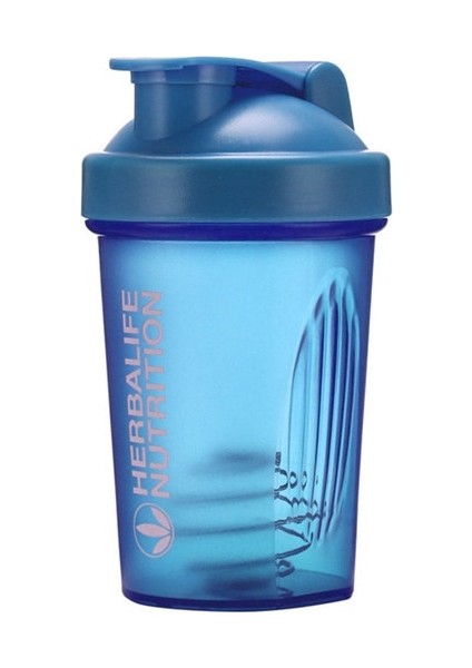 Mavi Spor Shaker Şişesi 400 ml Peynir Altı Suyu Protein Tozu Karıştırma Şişesi Spor Fitness Salonu Shaker Açık Taşınabilir Plastik Içme Şişesi (Yurt Dışından)