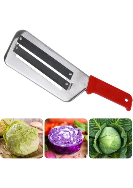 Siyah Saplı Sebze Bıçağı Rahat Saplı Çift Bıçaklı Planya 140G Dilimleme Bıçağı Hafif Lahana Soğan Patates Için Yaklaşık 29.8*9 cm (Yurt Dışından)