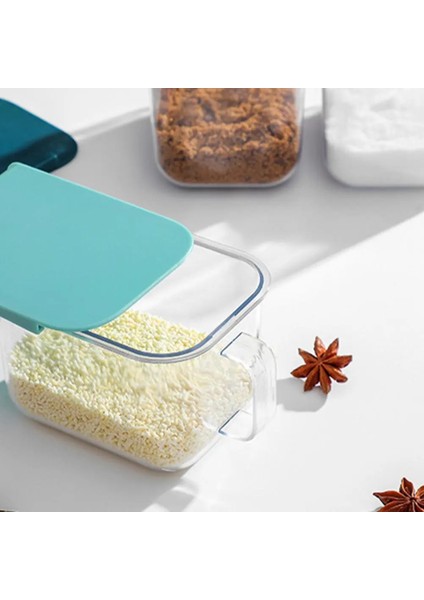 Açık Mavi Mutfak Duvara Monte Baharat Kutusu Ev Toz Geçirmez Tuz Şeker Kavanoz Konteyner (Yurt Dışından) indirimleri