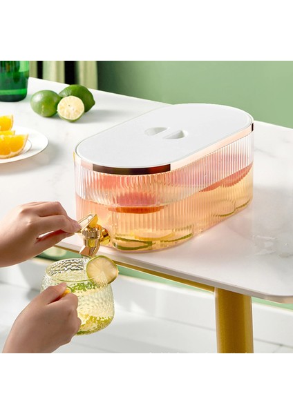 Altın 5.3l Içecek Dağıtıcı Soğuk Su Isıtıcısı Plastik Soğuk Su Sürahi Musluk Limon Suyu Şişesi Pot Su Kovası Konteyner Çaydanlık (Yurt Dışından) fırsatları