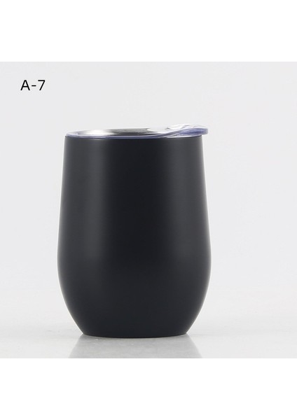 A-7 301-400ML U Yumurta Şekilli Çift Duvar Yalıtımlı 12OZ Paslanmaz Çelik Şarap Bardağı Şampanya Bardağı Parti Süslemeleri Mutfak Malzemeleri (Yurt Dışından)