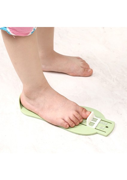 Yeşil Çocuk Bebek Ayak Tedbir Ölçer Ayakkabı Boyutu Ölçme Cetvel Aracı Bebek Çocuk Ayakkabı Yürümeye Başlayan Bebek Ayakkabı Parçaları Ölçer Ayak Tedbir (Yurt Dışından)