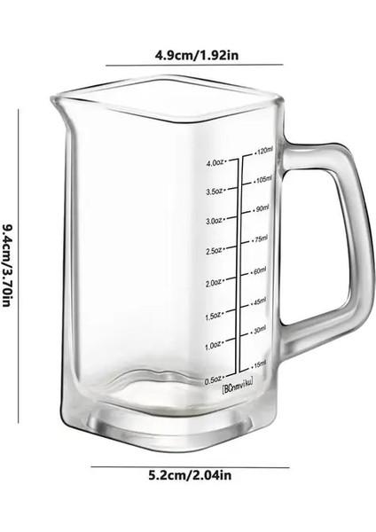 B Siyah 120 M Lglas Ölçüm Kabı Isıya Dayanıklı Cam Ölçüm Kabı Şeffaf Ölçekli Beher Dayanıklı Mutfak Sıvı Sürahiler Konteyner (Yurt Dışından)