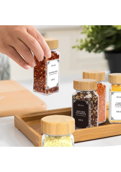 1 Parça Mutfak Organizatör ve Saklama Kabı Bambu Kapaklı Cam Baharat Kavanozları Tuz ve Biber Çalkalayıcılar Baharat Organizatör Baharat Kavanoz Seti (Yurt Dışından) indirimleri