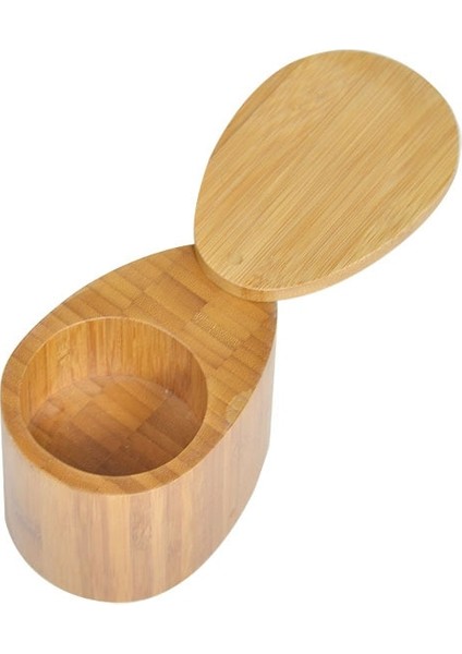 E Bambu Saklama Kutusu Baharat Kavanoz Tuzluk Mutfak Eşyaları Bambu Ahşap Baharat Kavanoz Şekerlik Kaşık Seti Baharat Pot (Yurt Dışından)
