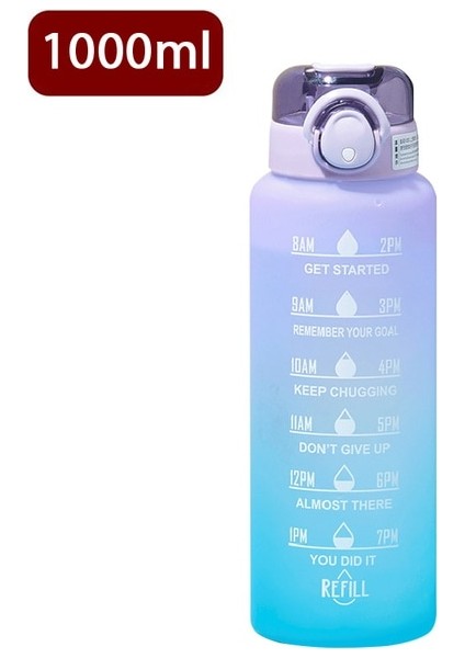 1000 ml 1 Adet Su Şişesi Motivasyon Spor Su Şişesi Sızdırmaz Şişeler Içme Açık Seyahat Spor Salonu Fitness Sürahiler Mutfak Fincan (Yurt Dışından) fiyatları