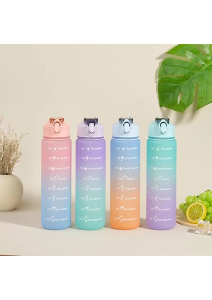 1000 ml 1 Adet Su Şişesi Motivasyon Spor Su Şişesi Sızdırmaz Şişeler Içme Açık Seyahat Spor Salonu Fitness Sürahiler Mutfak Fincan (Yurt Dışından) fırsatları