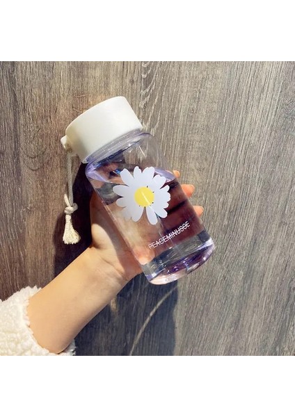 500ML Şeffaf-A Su Şişesi 500/700ML Büyük Kapasiteli Su Şişesi Zaman Işaretleyici Şeffaf Plastik Sızdırmaz Süt Bardağı Şişesi Drinkware Çocuk Okul Spor Kampı (Yurt Dışından)
