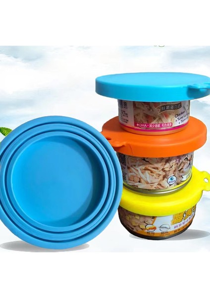 Kırmızı 3 In 1 Gıda Sınıfı Konserve Kapağı Pet Tahıl Mühürlü Kapak Silikon Taze Tutma Bardak Kapağı Kase Kapağı Yumuşak Evrensel Mühürlü Depolama (Yurt Dışından) fırsatları