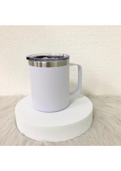 12 Oz Yaratıcı Kupa 12 Oz Kolu Fincan Çocuk Süt Bardak 304 Paslanmaz Çelik Tumbler Ofis Kahve Kupaları Noel Partisi Malzemeleri (Yurt Dışından)