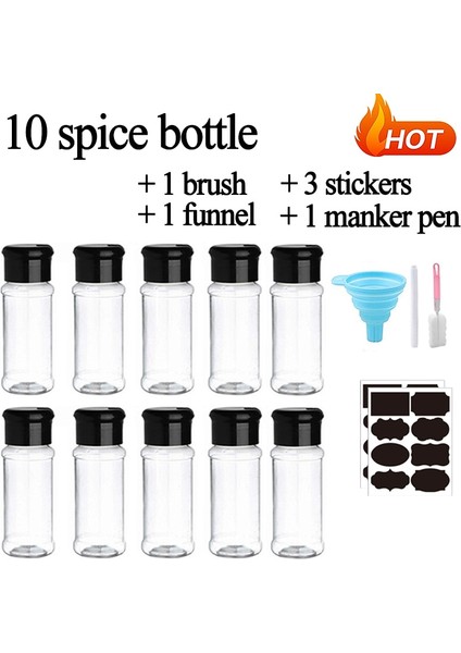 20 Adet Set 5/20PC Kavanoz Baharat Biber ve Tuzluklar Için Hiçbir Bpa Plastik Baharat Kavanoz Baharat Organizatör 100ML Baharat Kavanoz Rafı Mutfak Organizatör (Yurt Dışından) fırsatları