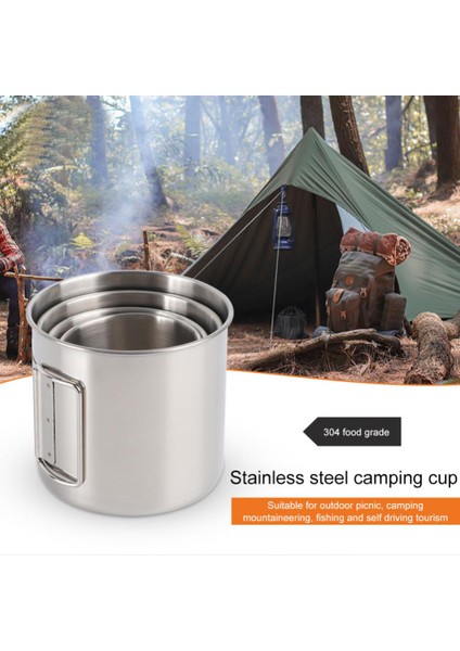 250ML> 1l 250/350/500ML Kamp Kupası Taşınabilir Karabina Bardak Açık Su Bardağı Kupa Katlanabilir Saplı Mutfak Drinkware Paslanmaz Çelik (Yurt Dışından) fırsatları
