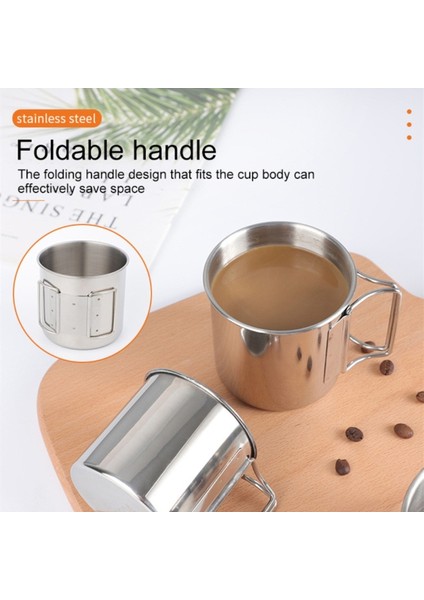 250ML> 1l 250/350/500ML Kamp Kupası Taşınabilir Karabina Bardak Açık Su Bardağı Kupa Katlanabilir Saplı Mutfak Drinkware Paslanmaz Çelik (Yurt Dışından) indirimleri