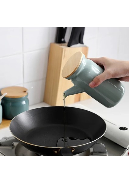 BLUE-300ML Seramik Baharat Rafı Tuzluk Biber Sirke Yağı Şişesi Şeker Biber Çeşni Kutusu Baharat Saklama Kavanoz Seti Ev Mutfak (Yurt Dışından) indirimleri