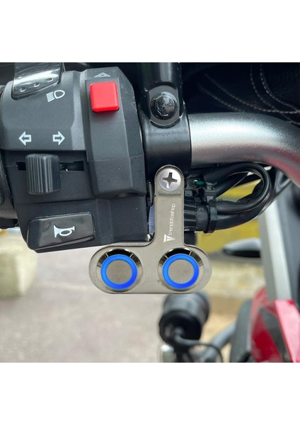 Universal Motosiklet Açma Kapama Düğmesi Çift Tuşlu Işıklı Gidon Bağlantılı Aç Kapa Tuşu modelleri