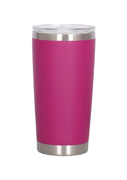 03 20OZ 20OZ Tumbler Termal Su Şişesi Mühürlü Kapaklı Paslanmaz Çelik Yalıtımlı Sızdırmaz Kahve Fincanı Toz Boya Copo Térmico (Yurt Dışından)
