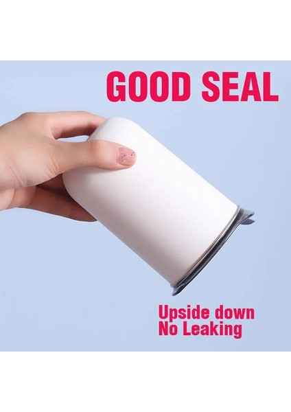 Lightblue Paslanmaz Çelik Kapaklı Su Bardağı Içme Deliği Isıya Dayanıklı Kahve Kapaklı Kupa Ev Kullanımı Için Taşınabilir Seyahat Açık Hediyeler (Yurt Dışından)