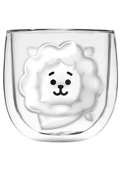 Bir 3D 2 Katmanlı Güzel Ayı Yenilikçi Bira Gözlük Cam Kupa Isıya Dayanıklı Çift Duvar Kahve Fincanı Süt Suyu Noel Kupa (Yurt Dışından)