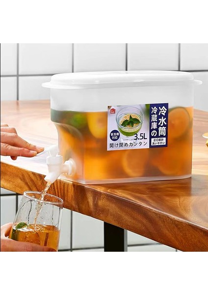 5l 5l Soğuk Su Isıtıcısı Musluk Buzdolabı Soğuk Su Kovası Limonata Şişesi Içecek Su Sebili Drinkware Yaz Için (Yurt Dışından)