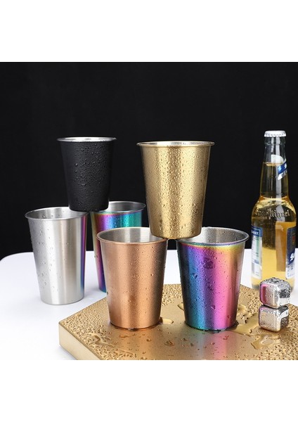Gül Altın 350ML 350/500ML Paslanmaz Çelik Bardak Ev Bira Ofis Barı Soğuk Su Içecekleri Kahve Tumbler Süt Mutfak Drinkware Kupa Yeniden Kullanılabilir (Yurt Dışından) modelleri