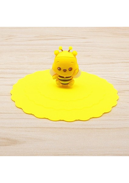 01 Yenı Moda Sevimli Su Içme Bardağı Kapağı Silikon Anti-Toz Kase Kapağı Fincan Mühürleri Cam Kupalar Kap Isıya Dayanıklı Çay Bardağı Kapakları (Yurt Dışından)
