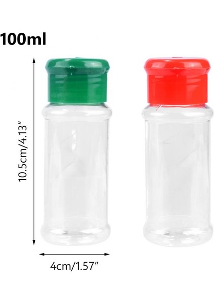5 Adet 5/10/15/20 Adet Baharat Kavanozu Baharat Tuz Biber Çalkalayıcı Kırmızı Biber Baharat Kavanoz Plastik Şeffaf Baharat Çeşni Şişesi Mutfak (Yurt Dışından)