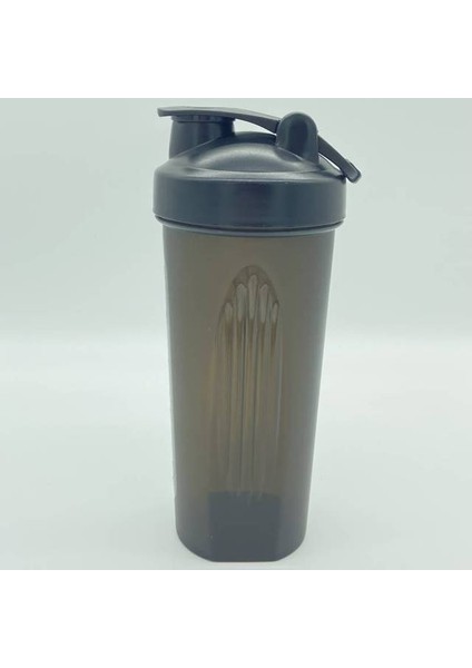 Siyah 600 ml Dropshipme Taşınabilir Shaker Şişe Protein Shake Spor Salonu Karıştırma Fincan Spor Spor Su Şişeleri Saplı Açık Mikser Kupa (Yurt Dışından)