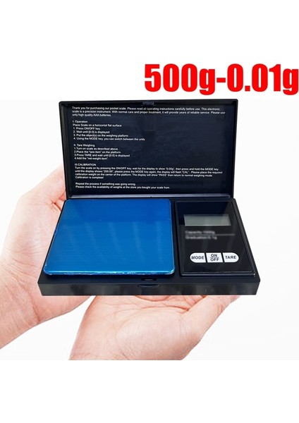 500G-0.01 200G 500G x 0.01G Yüksek Hassasiyetli Dijital Mutfak Terazisi Takı Denge Dijital Terazi Cep Terazileri Ağırlık Elektronik Terazi (Yurt Dışından)