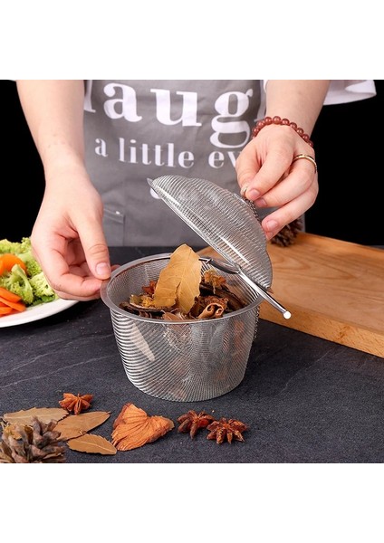 4.5 cm Baharat Baharat Topu Sepeti Çay Topu Paslanmaz Çelik Lezzet Torbası Tencere Tadı Halojen Kutu Çanta Çorba Tadı Kutusu Süzgeç Sepeti (Yurt Dışından) fırsatları