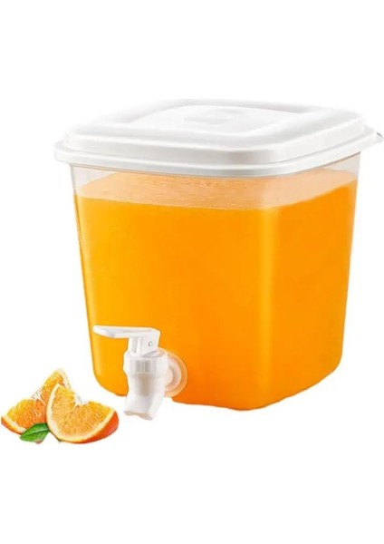 Beyaz Içecek Sebili Soğuk Su Isıtıcısı Musluklu Su Sebili Sürahi Içecek Limonata Suyu Kovası Yaz Içeceği Tıkaç Şişesi (Yurt Dışından)