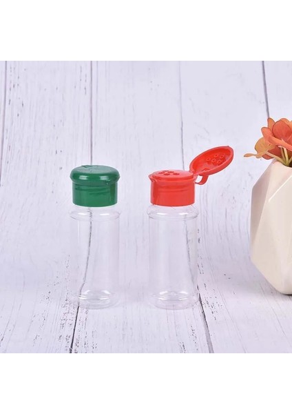 Yeşil 5 Adet 100 ml Plastik Baharat Tuz Biber Çalkalayıcılar Baharat Kavanoz Barbekü Çeşni Sirke Şişeleme (Yurt Dışından)