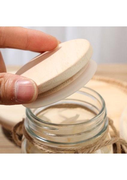 72MM 1 Adet Ahşap Kapaklı Yeniden Kullanılabilir Cam Turşu Kavanozu Bira Bambu Konserve Kapaklar Şişe Sızdırmazlık Geniş Ağızlı Kapak Mutfak Içme Aksesuarları (Yurt Dışından) modelleri