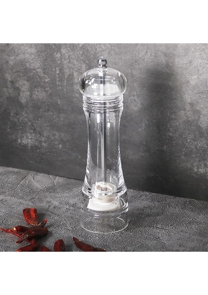 Açık Gri Tuz ve Karabiber Öğütücü Manuel Tuz ve Karabiber Öğütme Tuz ve Biber Çalkalayıcılar Akrilik Baharat Şişesi 6 Inç Baharat Aracı Gadget'ı (Yurt Dışından) indirimleri