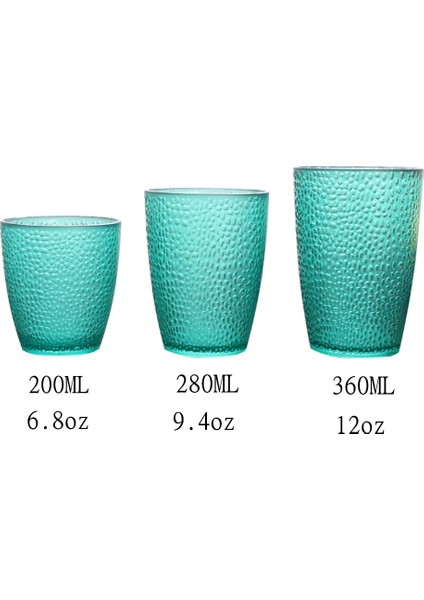 Erik 280ML Meyve Suyu Bardağı 200ML 360ML Renkli Akrilik Çevre Koruma Anti-Sıcak Anti-Sonbahar Bira Çay Bardağı Bar Restoran Ev Eşyaları (Yurt Dışından) fırsatları