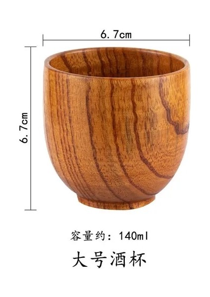 Büyük Çay Bardağı 401-500 ml Ahşap Büyük Göbek Bardak El Yapımı Hünnap Ahşap Saplı Bardak Bira Çay Kahve Süt Su Bardağı Mutfak Bar Drinkware Mutfak Bar Için 1 Pc (Yurt Dışından)