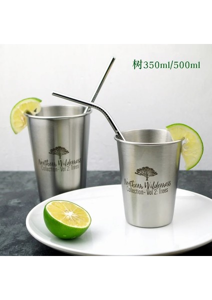 1 Adet Karakter 350ML 350ML Avrupa Sanayi Tarzı 304 Paslanmaz Çelik Su Bardakları Ev Ofis Kullanımı Gargara Bardağı Sprey Boya Bira Soğuk Içecekler Bardak (Yurt Dışından)